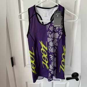 Zoot Purple and Lime Green Cycling Jersey